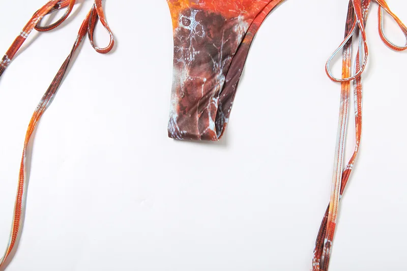 VEITCHE Sommer-Perlen-Patchwork-Bikini, 3-teiliges Set, sexy bunte BH-Tops + störende Slips + hohle Röcke, Strand-Badeanzüge – Detail 25