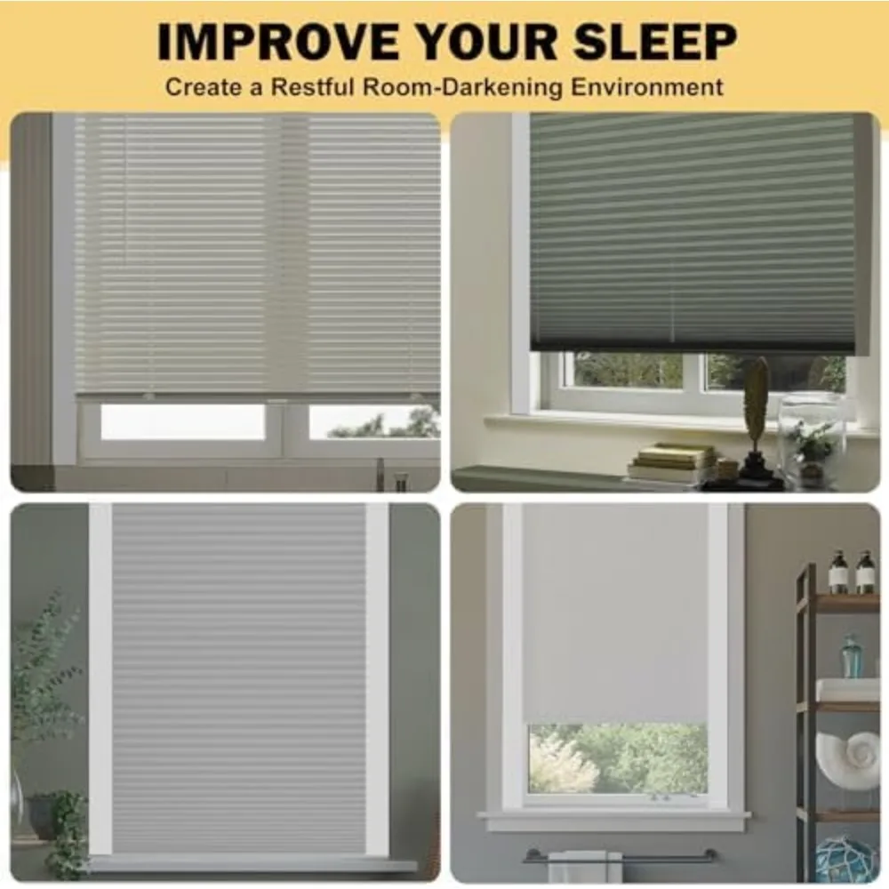 شرائط حجب الضوء للنوافذ - حاصرات الضوء الجانبية لستائر التعتيم والظلال، وإكسسوارات الظل اللاسلكية #6