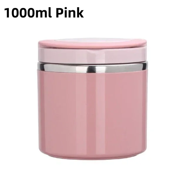 630/1000 ml isoliertes Lebensmittelglas, Thermos-Lunchbox aus Edelstahl, wärmebehälter Suppenbehälter für Schule, Büro