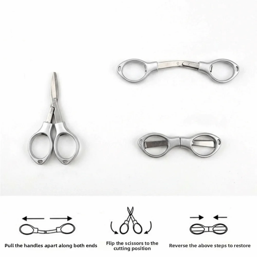 Key ring opening slot Fishing Shears Thickened cutting body Stainless Steel Multifunctional Snips Gold/Silver Finish