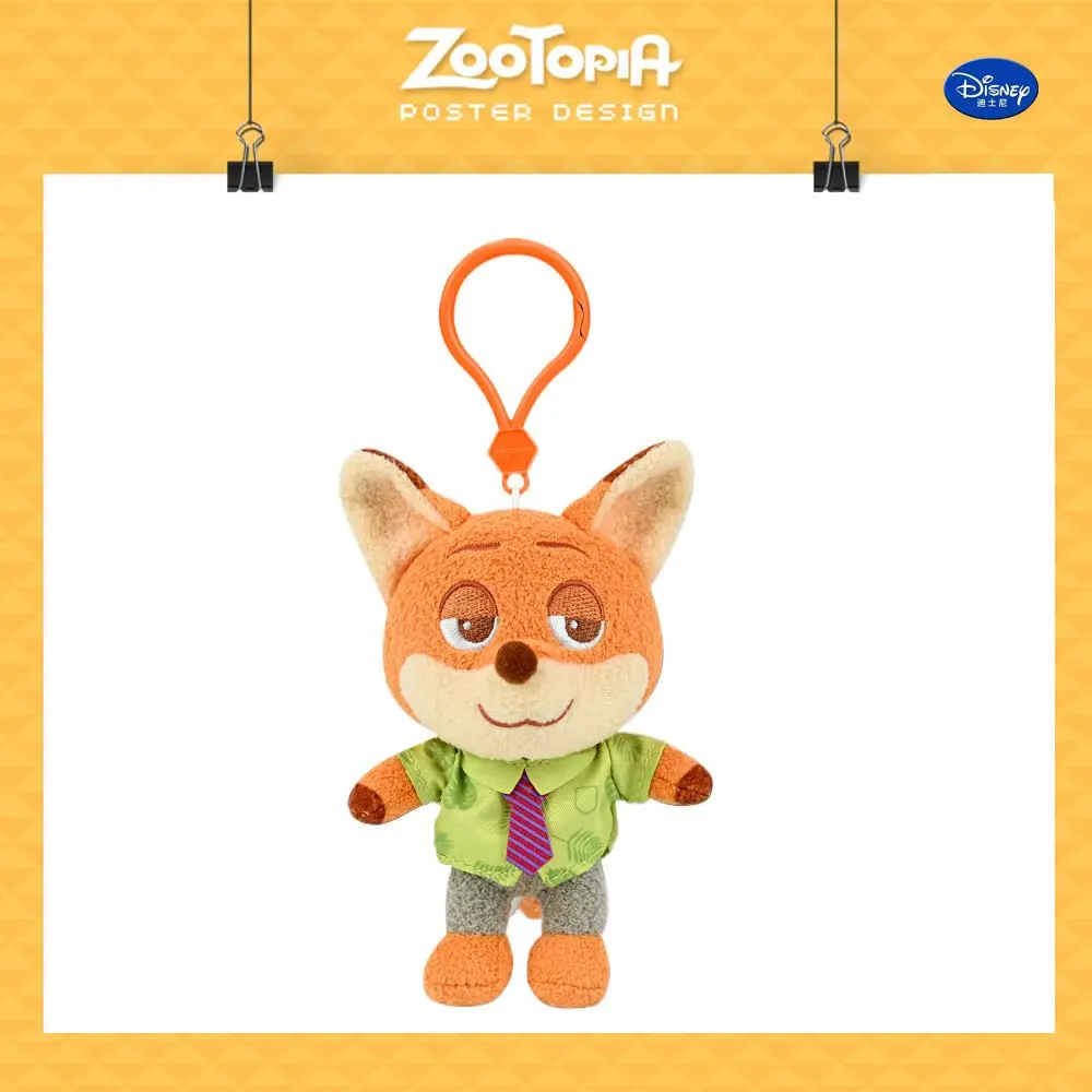 

Плюшевый брелок Zootopia Flash, официальная милая кукла Джуди Ник, модный декор для рюкзака, подвесное украшение для девочек и детей
