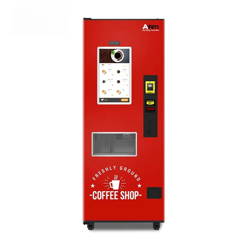 Commercial Coin Bill Card Operated Auto Cup Coffee Vending Automatic Coffee Machine Vending
