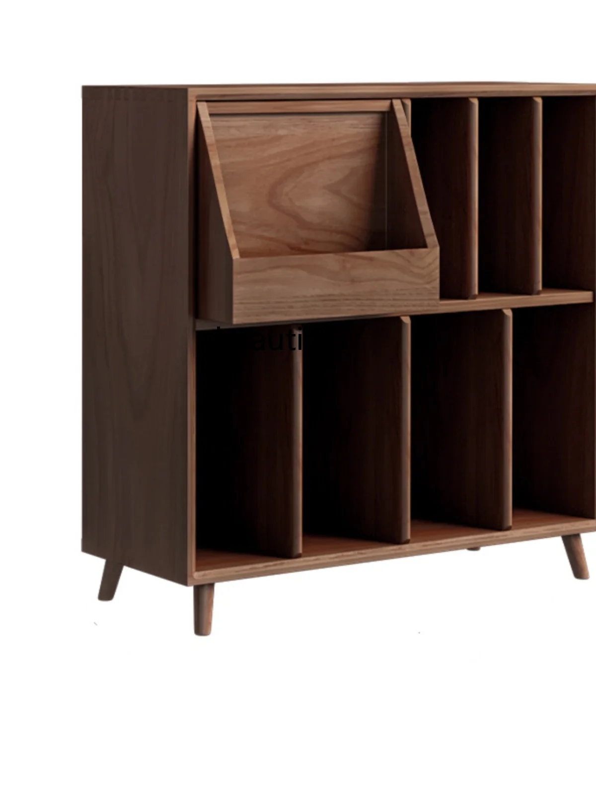 

Vinyl Bookshelf Magazine Cabinet Floor Solid Wood Bookcase Record Storage Rack Storage Rack Record Narrow Cabinet