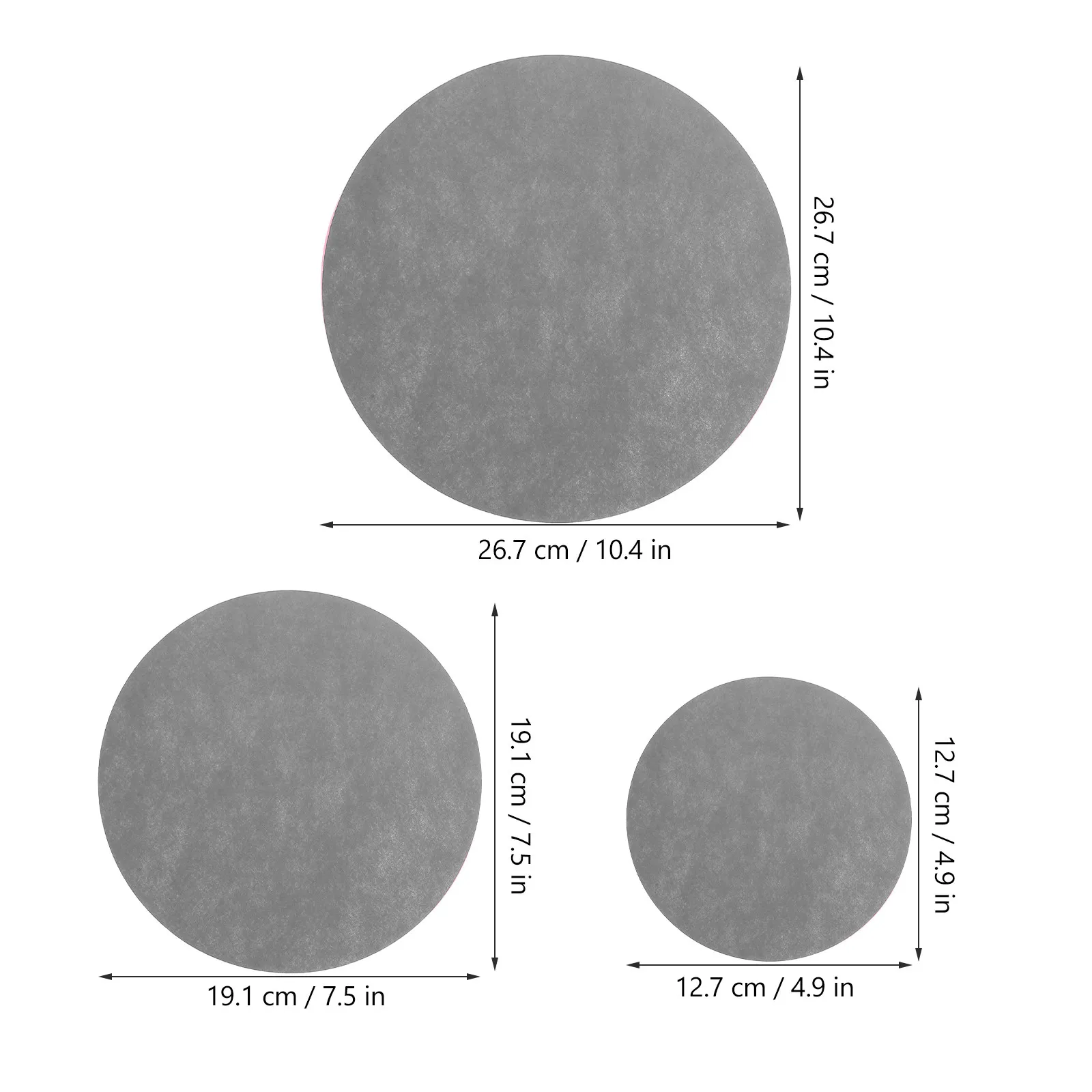 72Pcs Felt Dividers Plate Protectors Soft Round Ceramics Separators for Cookware Storage Noise Reduction Insulation Reusable