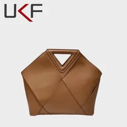 UKF Luxury Weaving Handbag French Lady Crossbody Shoulder Bag For Women 2024 New Women's Bags сумка женская bolsos de mujer