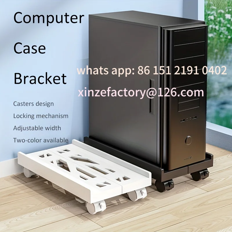 

Customizable Computer Case Stand - Mobile CPU Stand with 4 Smooth Swivel Casters, Under-Desk Computer Case