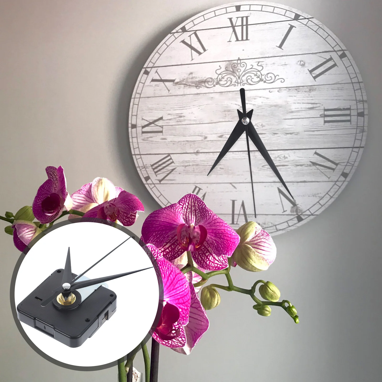 

1Set Quartz Clock Movement Durable Lightweight DIY Wall Clock Mechanism Replacement Repair Parts High Precision Motor