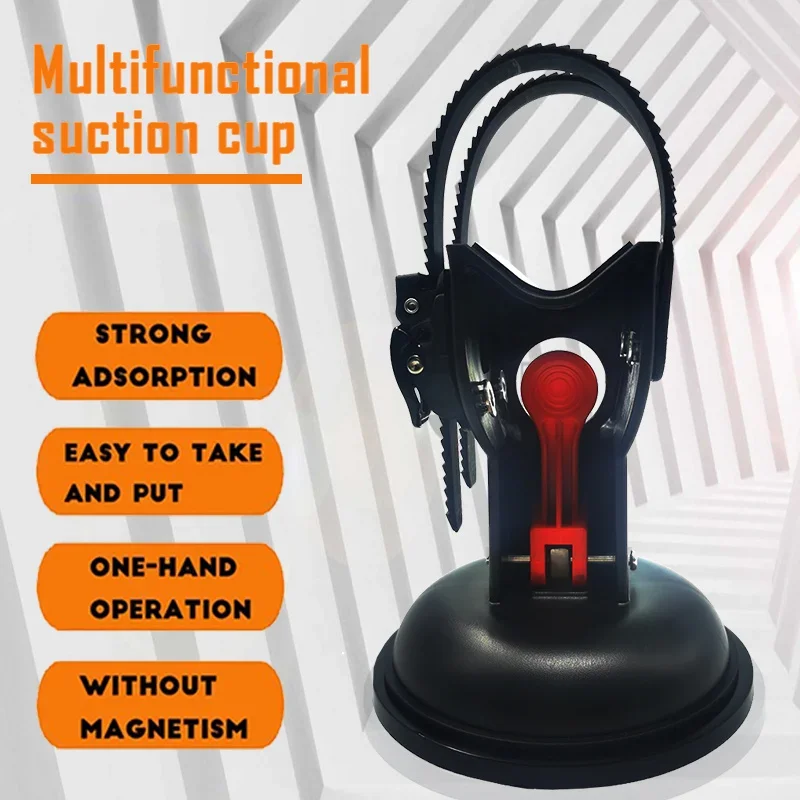 Suporte portátil para pistola de massagem, suporte para ventosa de auto massagem, mãos livres, local difícil de alcance para quase armas de massagem