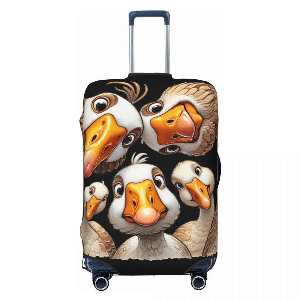 Funny Goose Selfie Suitcase Cover Cruise Trip Protector Flight Fun Luggage Case