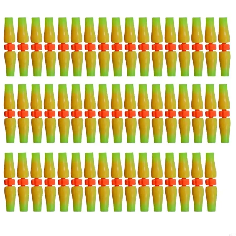 

R6FE 50Sets Caras Rod Bobber Fishing Bobber Stopper Caras Rod Bobber Saltwater Freshwater Fishing Equipment Easy Installation