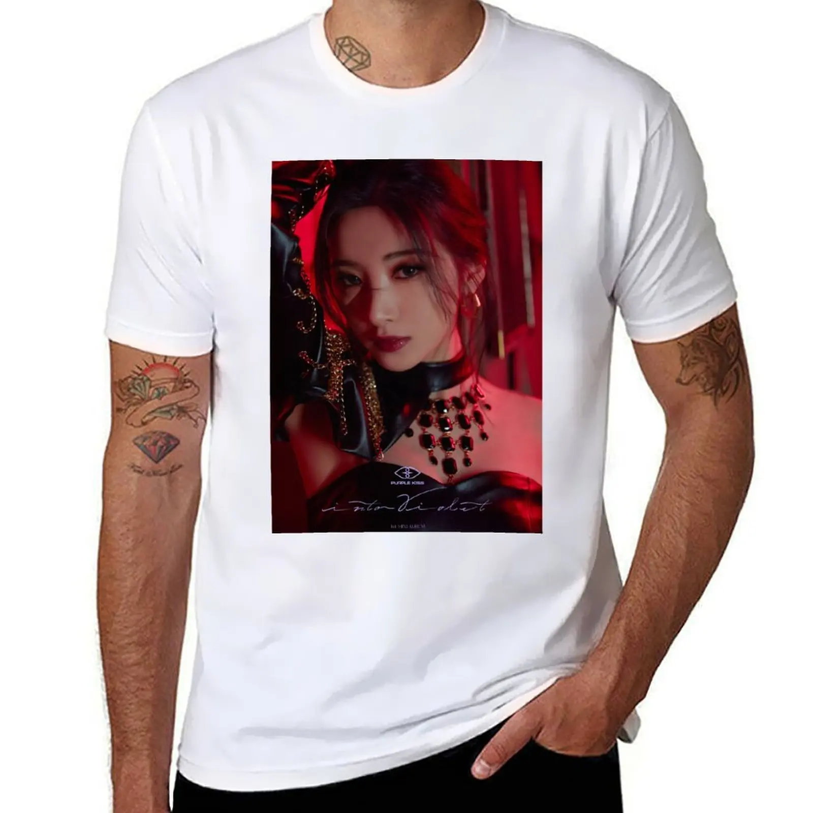 

Yuki Purple Kiss T-Shirt t shirts for man graphic vintage cotton t shirts high quality T-Shirt
