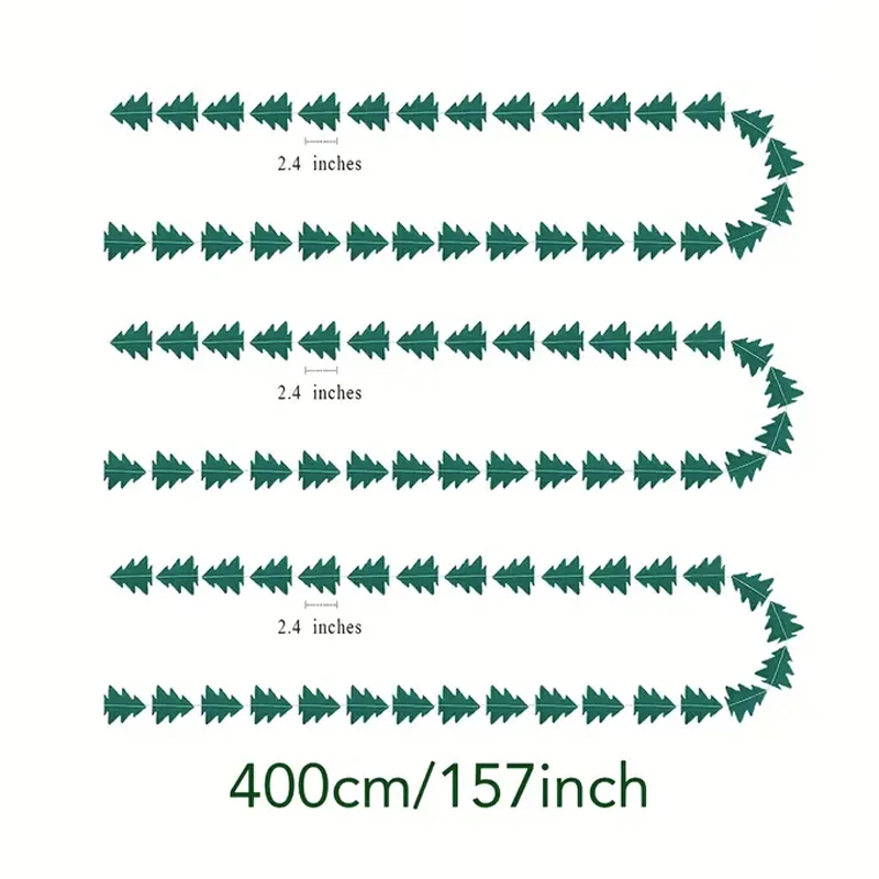 

*Christmas Tree Paper Banners For Christmas Party Wall Decor