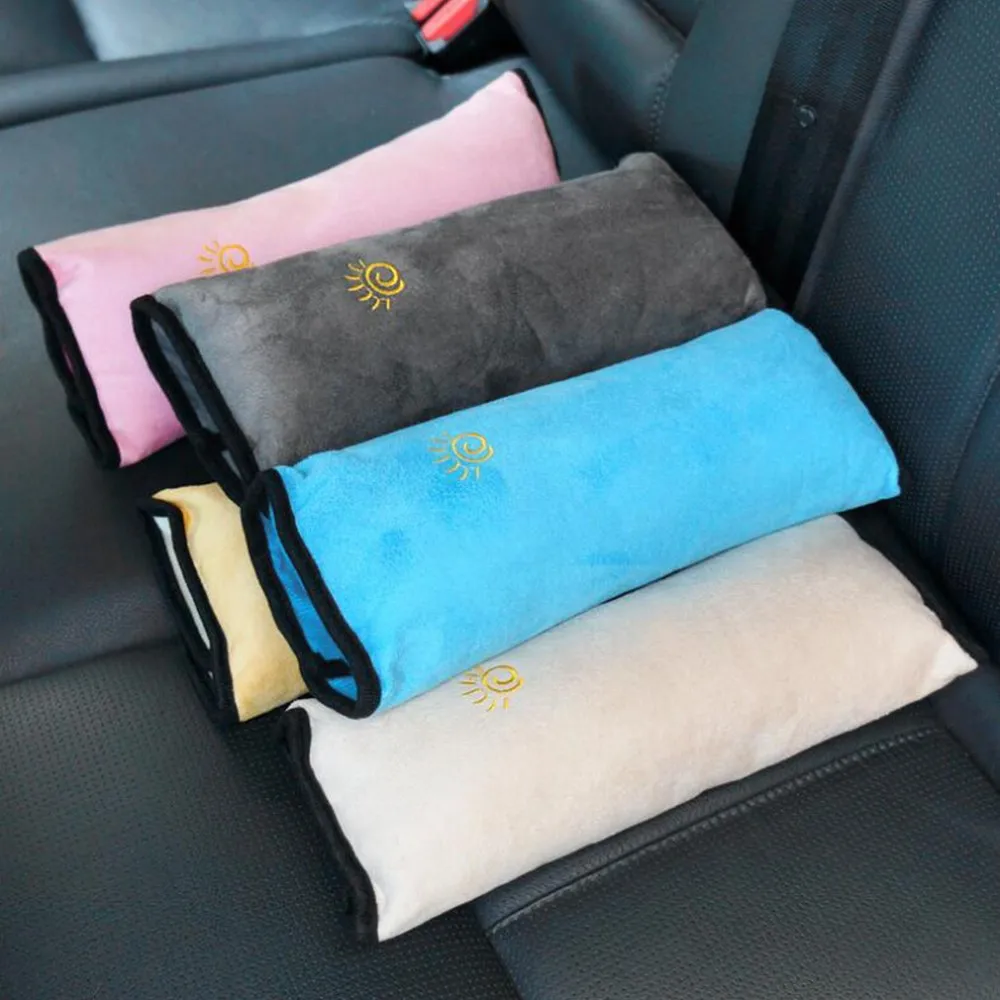 Car Safety Seat Belts Pillows For Children Baby Safety Strap Car Headrest Vehicle Shoulder Protection Colorful Body Kits