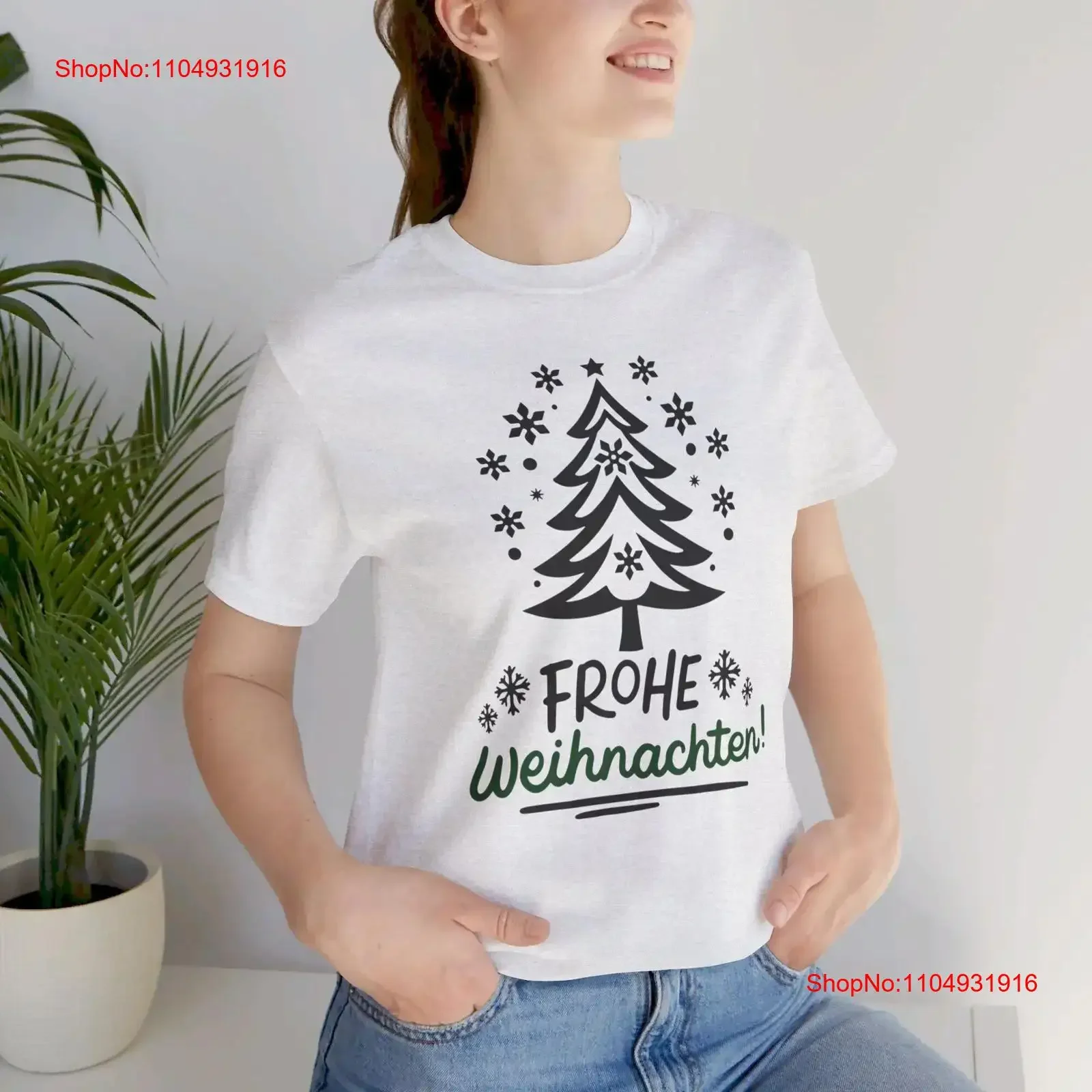 

Frohe Weihnachten German T Shirt for Teacher Lehrerin Lehrer Merry Christmas Cute vintage Washed Slightly Stylish graphic
