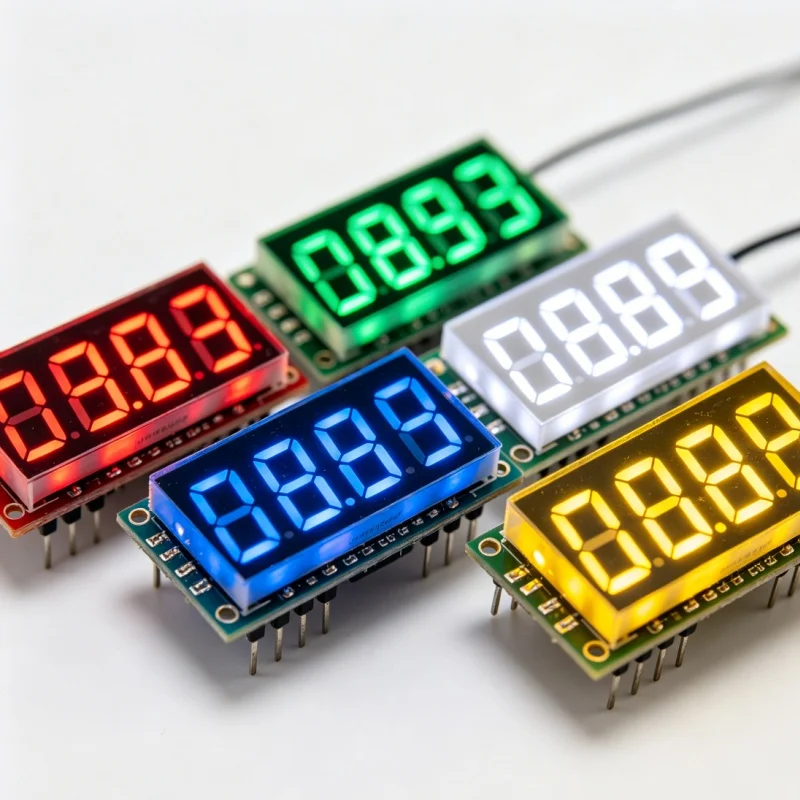 Custom LED Digital Display Tube 1-6 Digits 7 Segment Common Anode/Cathode Red/Green/Blue/White/Yellow Digital Tube for Business