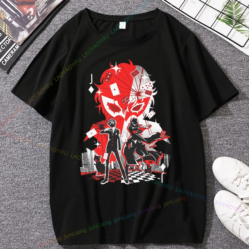 Persona 5 Me and Myself TShirt Unisex  Short Sleeve 100% Cotton Breathable Gamer Gift Shirt
