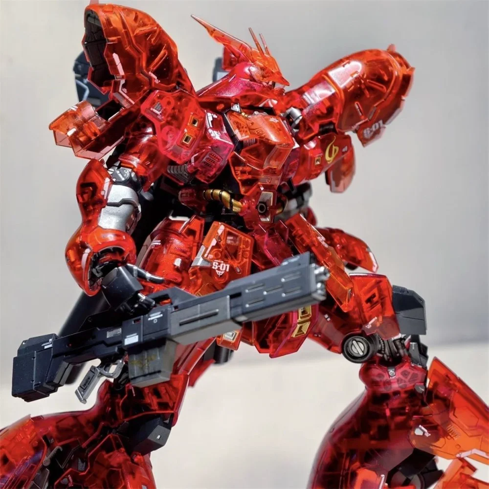 【En Stock】 nouveau modèle GAOGAO RG 1/144 Sazabi placage version couleur translucide Kit d'assemblage modèle en plastique figurine jouets cadeau