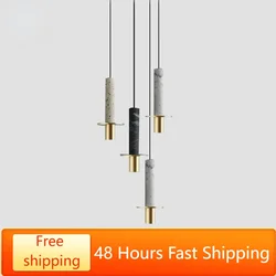 Marble Pendant Lights Stone Bedroom Bedside Restaurant Hotel Hanging Lamp Bathroom Kitchen Decoration Ceiling Chandeliers Modern