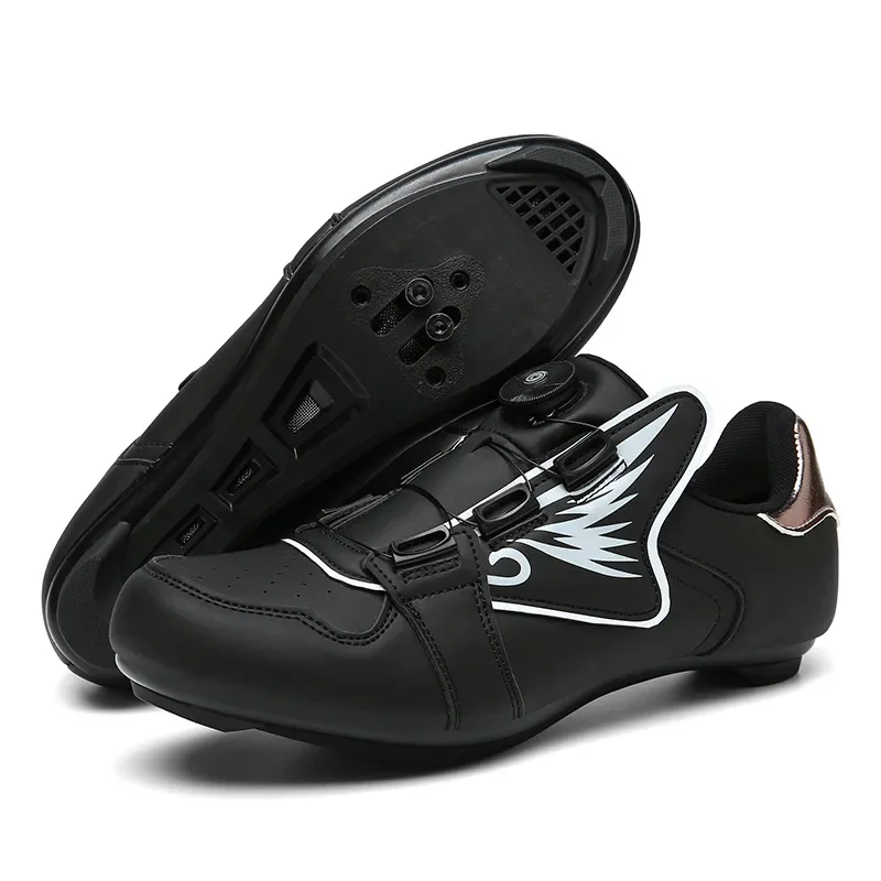 

New Men's Road Cycling Shoes Lockless Bicycle Shoes Hard Bottom Rubber Sole Bike Riding Footwear Comfortable Sports Entertainmen