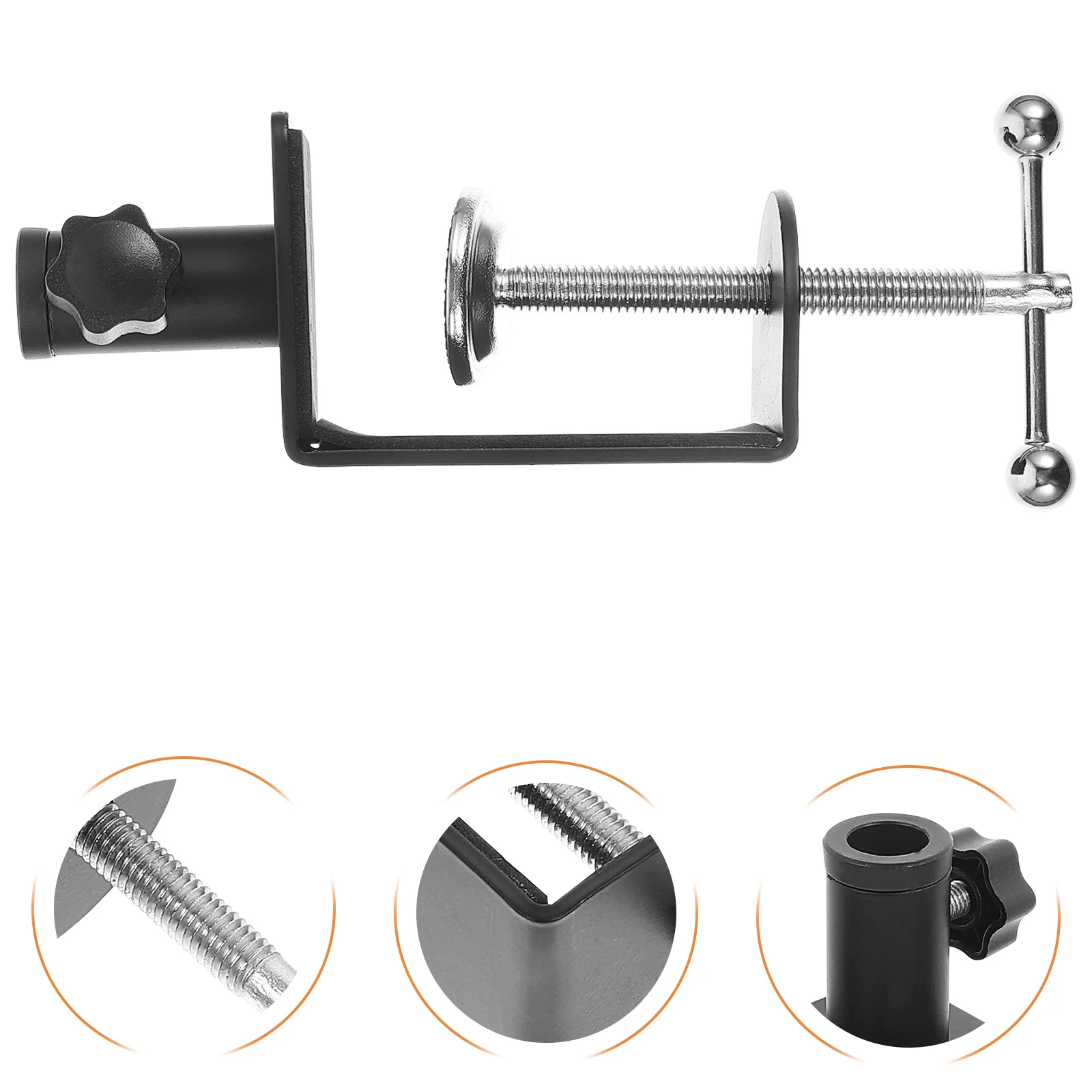 

Aluminum Alloy Adjustable Table Mount Clamp Heavy Duty Desk Clamp for Home C Shape Retaining Clip Cantilever Bracket Holder