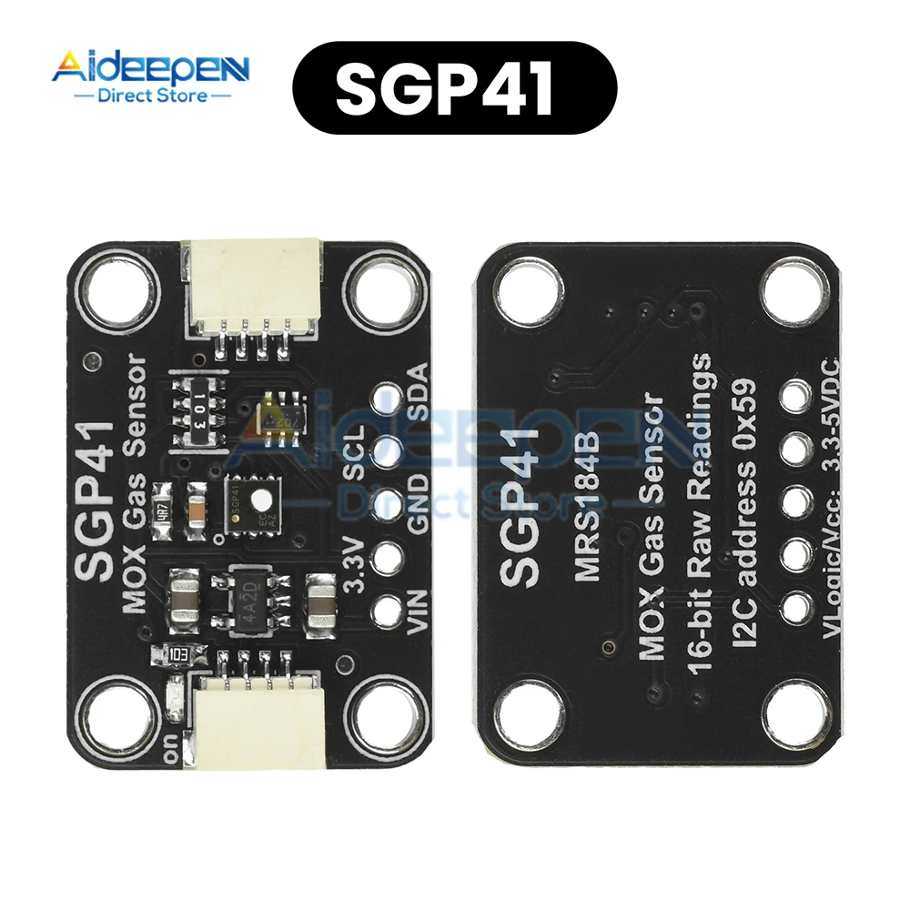 高精度 SGP40 SGP41 VOC/NOx センサー モジュール 超低消費電力 STEMMA QT/Qwiic プラグアンドプレイによる空気質管理モニター