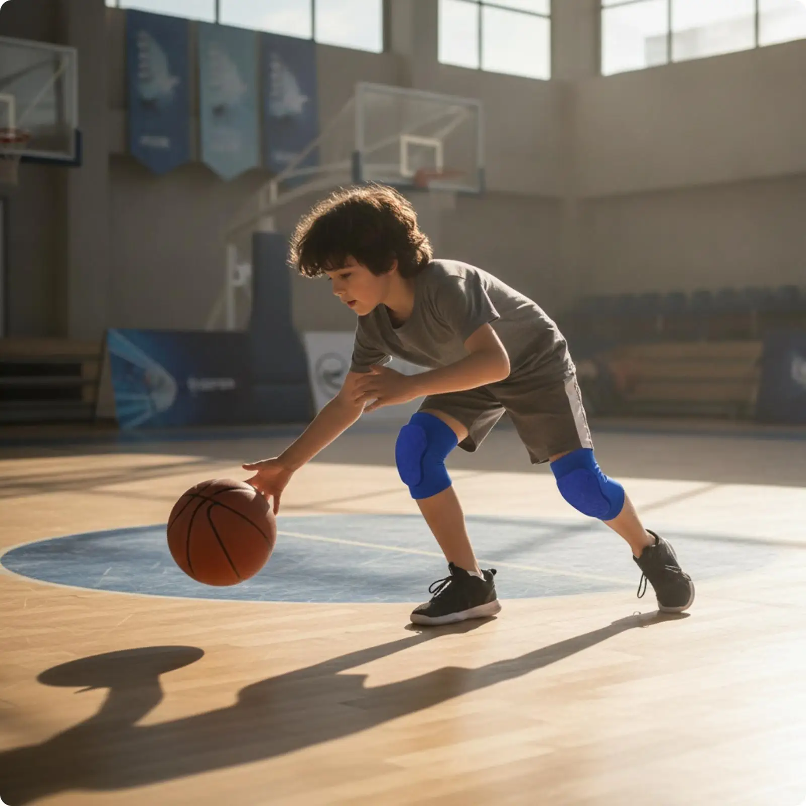 Knee Pad with EVA Pad Impact-Resistant Gear Thickened for Sports, Kids, Children