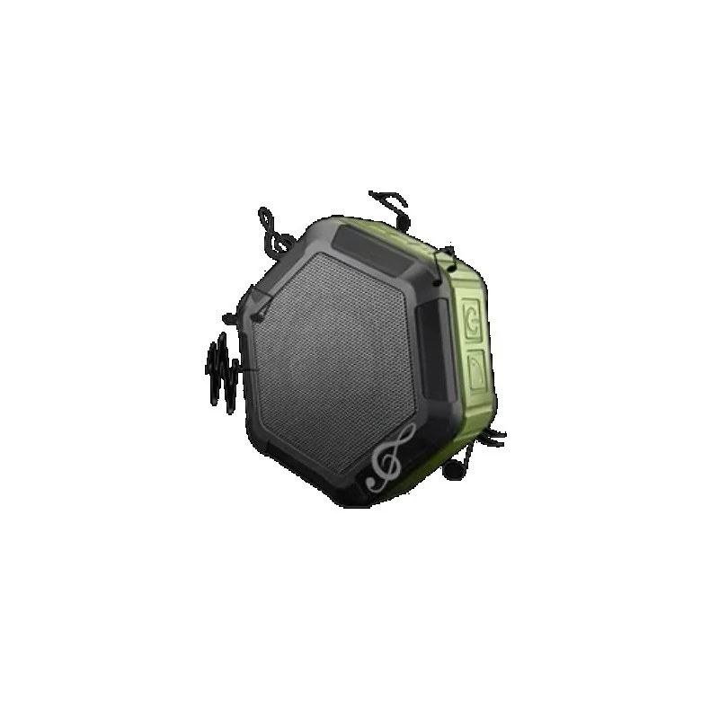 Portable Wireless Bass Speaker Built‑in 600mAh Battery RGB Light Passive Subwoofer Outdoor Home Audio System