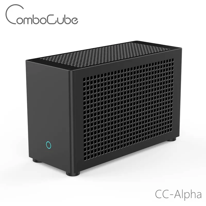 Mini ITX PC Case 8.5L CNC Aluminum SFF Gaming Chassis with PCIe 3.0 Riser Cable Support SFX PSU 315mm GPU