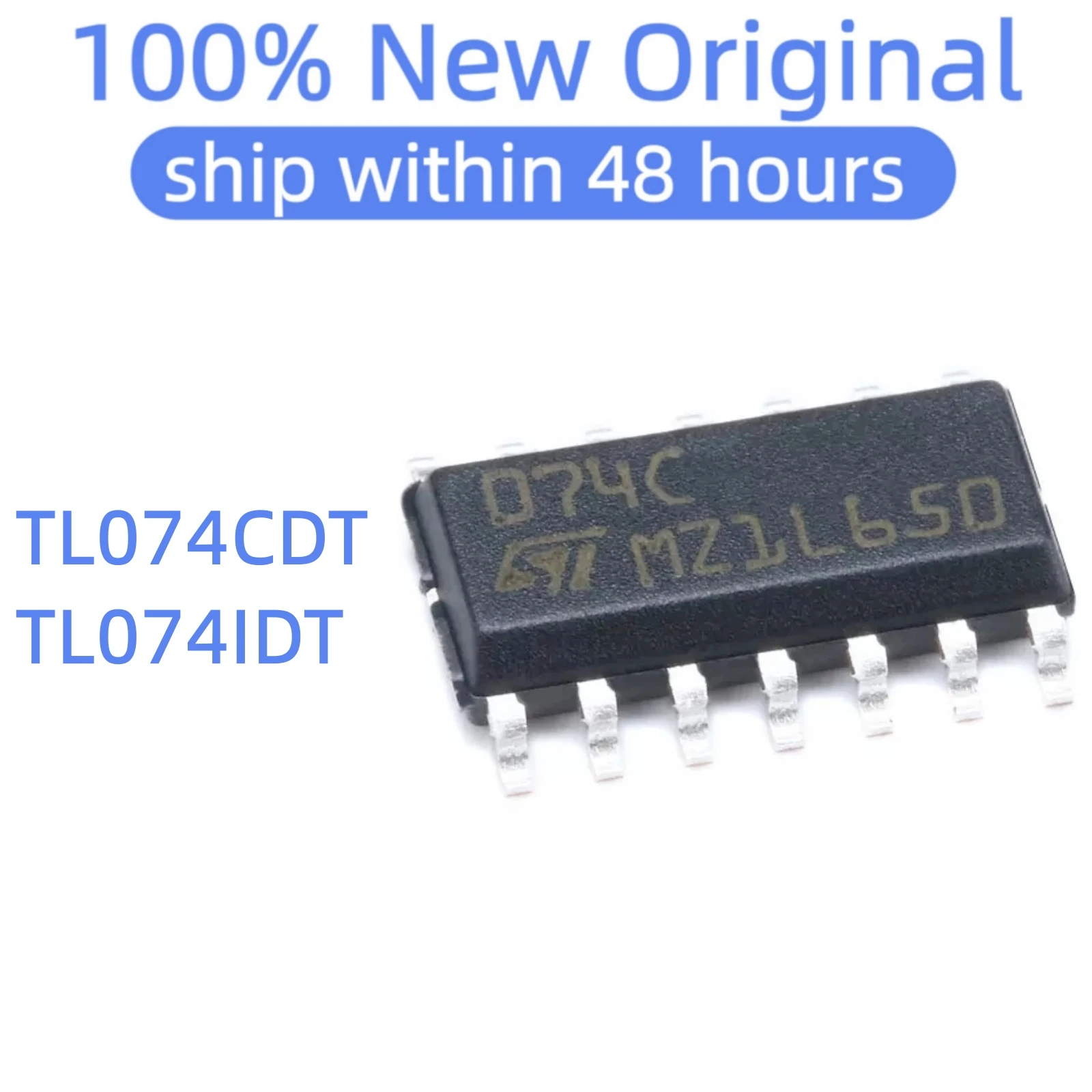 (10-500PCS) TL074CDT TL074IDT SOIC-14 100% New original