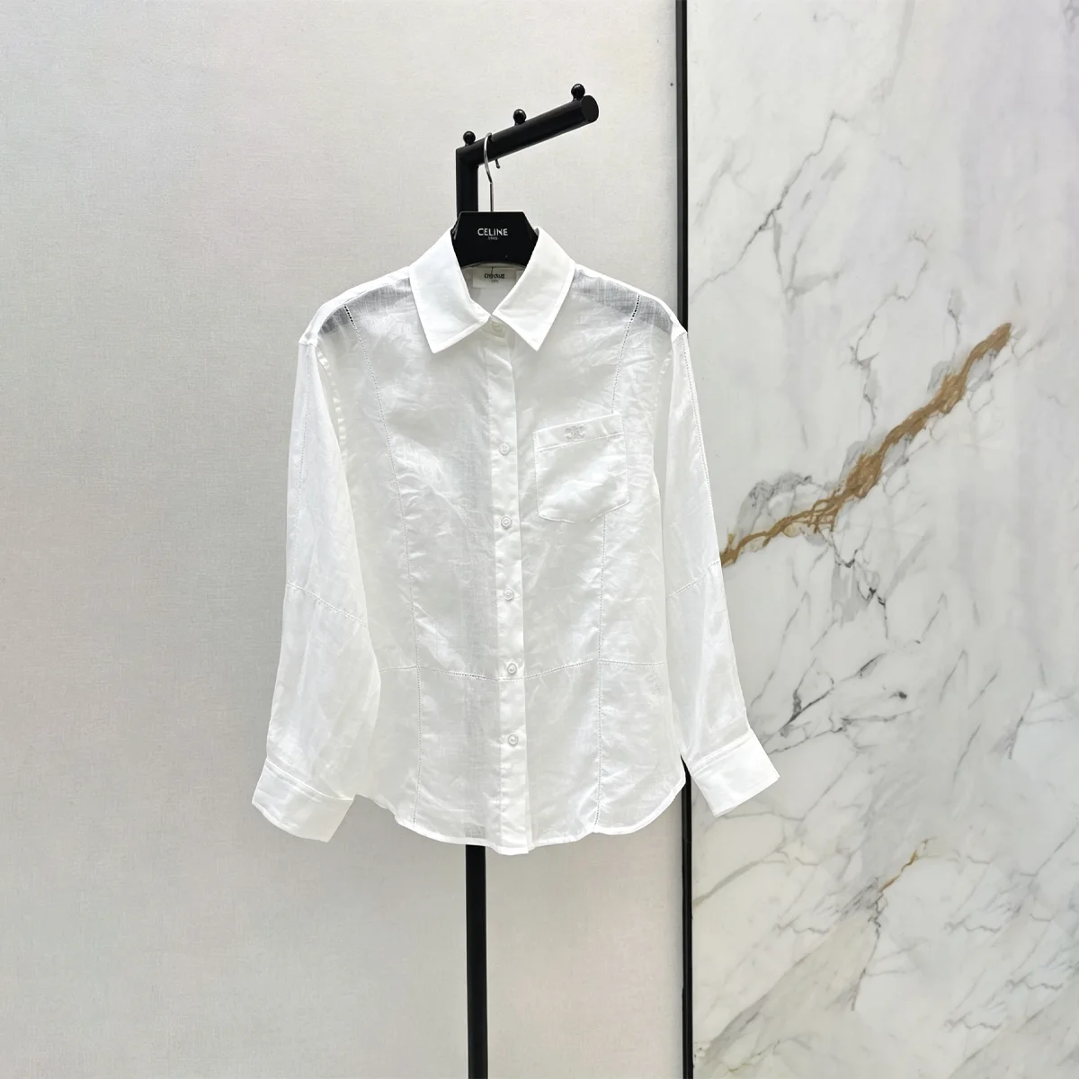 2026 high-quality new women's white shirt versatile and simple--hb711