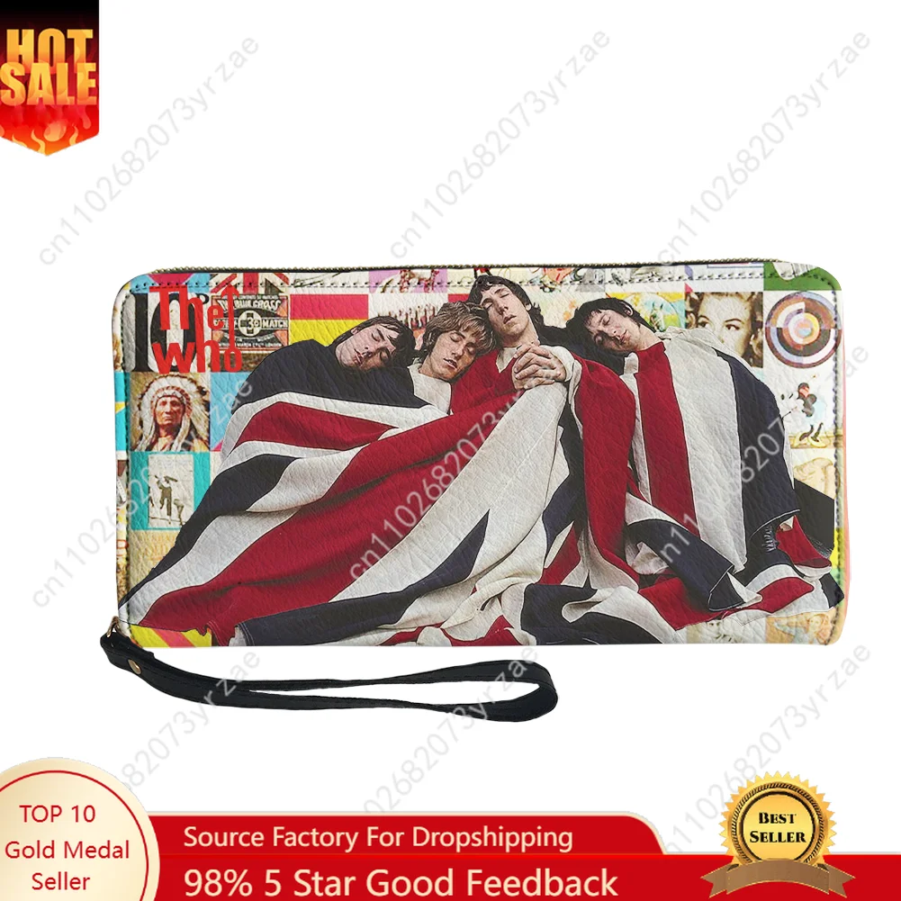 

The Who Wallet Mens Womens Teenagers Long Zipper Wallet Double Print Fashion Commuter Personalized Patterns Custom Made Purses