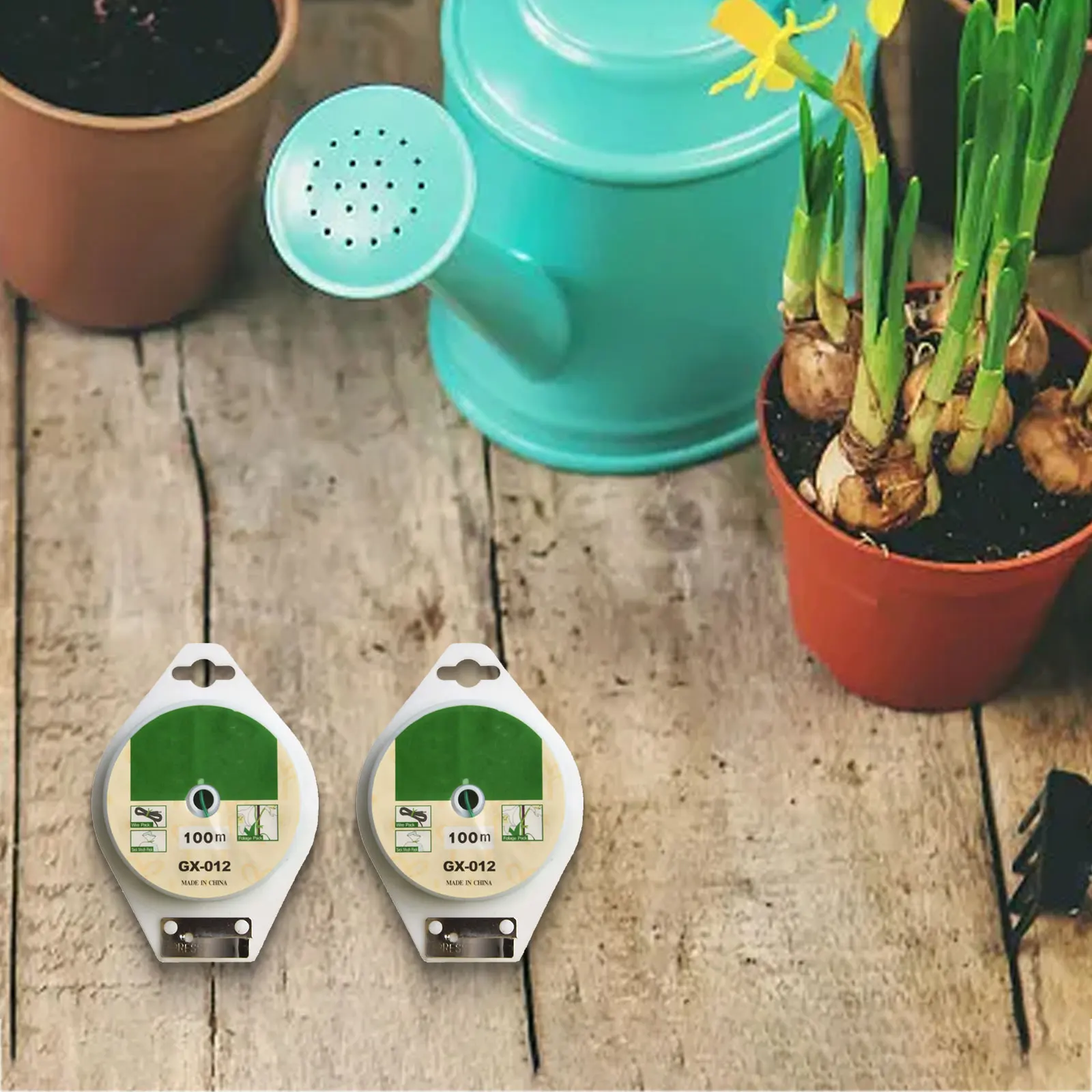 

Self-Cut Garden Wire Green PE Tie Wire DIY Projects Green PE Plastic Coating Long-lasting Durability Self-cutting Mechanism