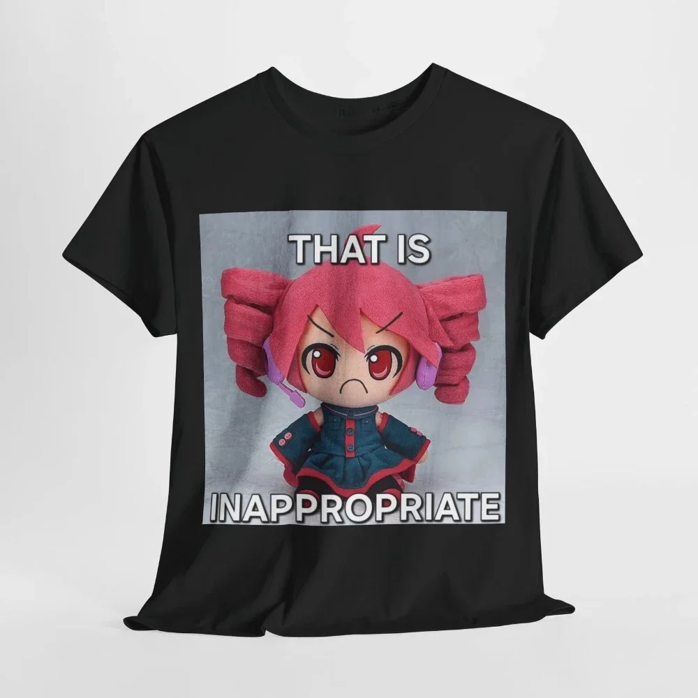 

Kasane Teto Meme Vocaloid Аниме Футболка унисекс с мягкой игрушкой-принтом Повседневные рубашки с короткими рукавами подходят для женщин 2023 года