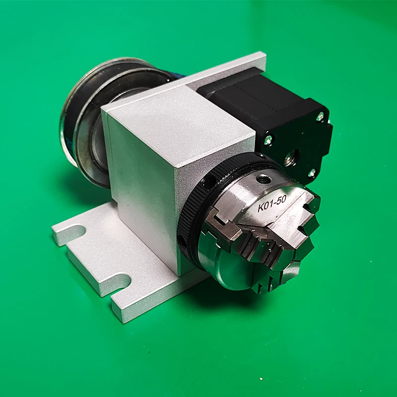 

Комплект для самостоятельной сборки 4-й оси: поворотная ось с 3-кулачковым патроном 50 мм, шаговый двигатель 42, задняя бабка для токарного станка, фрезерного станка с ЧПУ, гравера, фрезерного станка