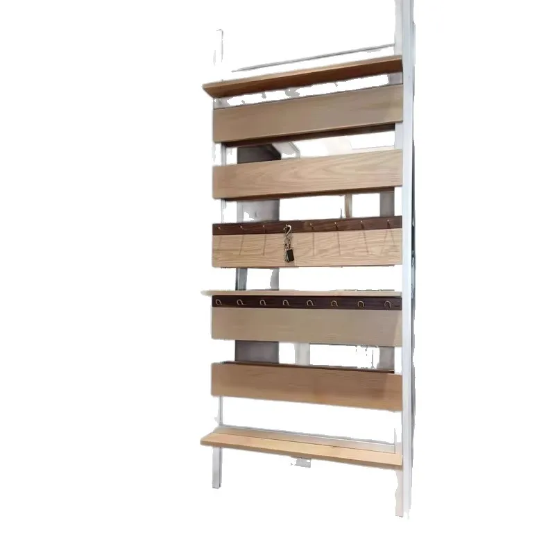 

Aluminum type wall-mounted storage porch rack, multi-layer storage , simple combination, floor-to-ceiling wall