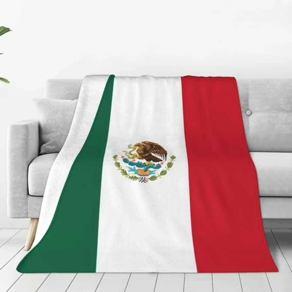 Flagicts 100% Cotton Cute Mexico Flag Throw Blanket