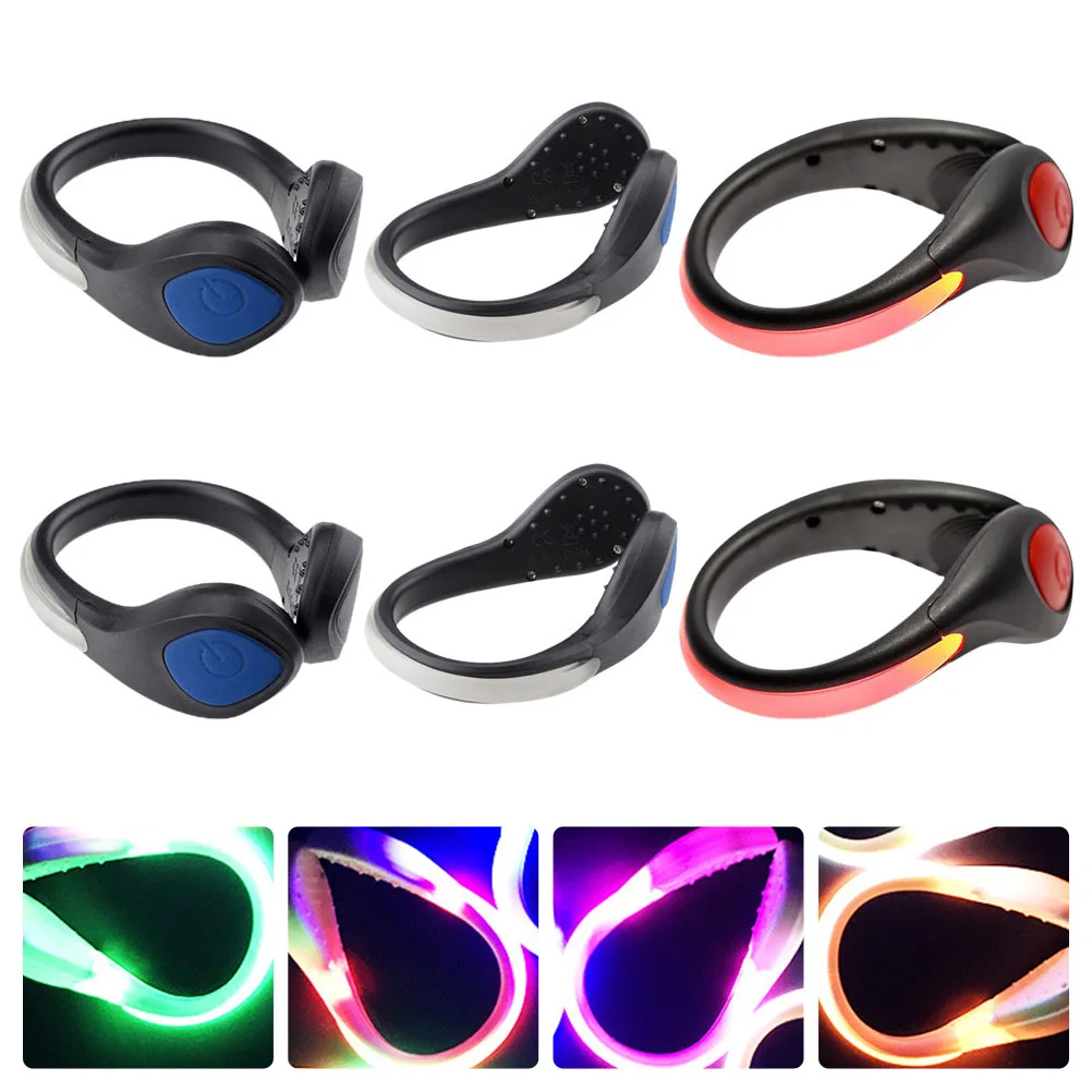 Safety Light Clip Running Lights LED Shoes Clips Flashing Warning Cilp