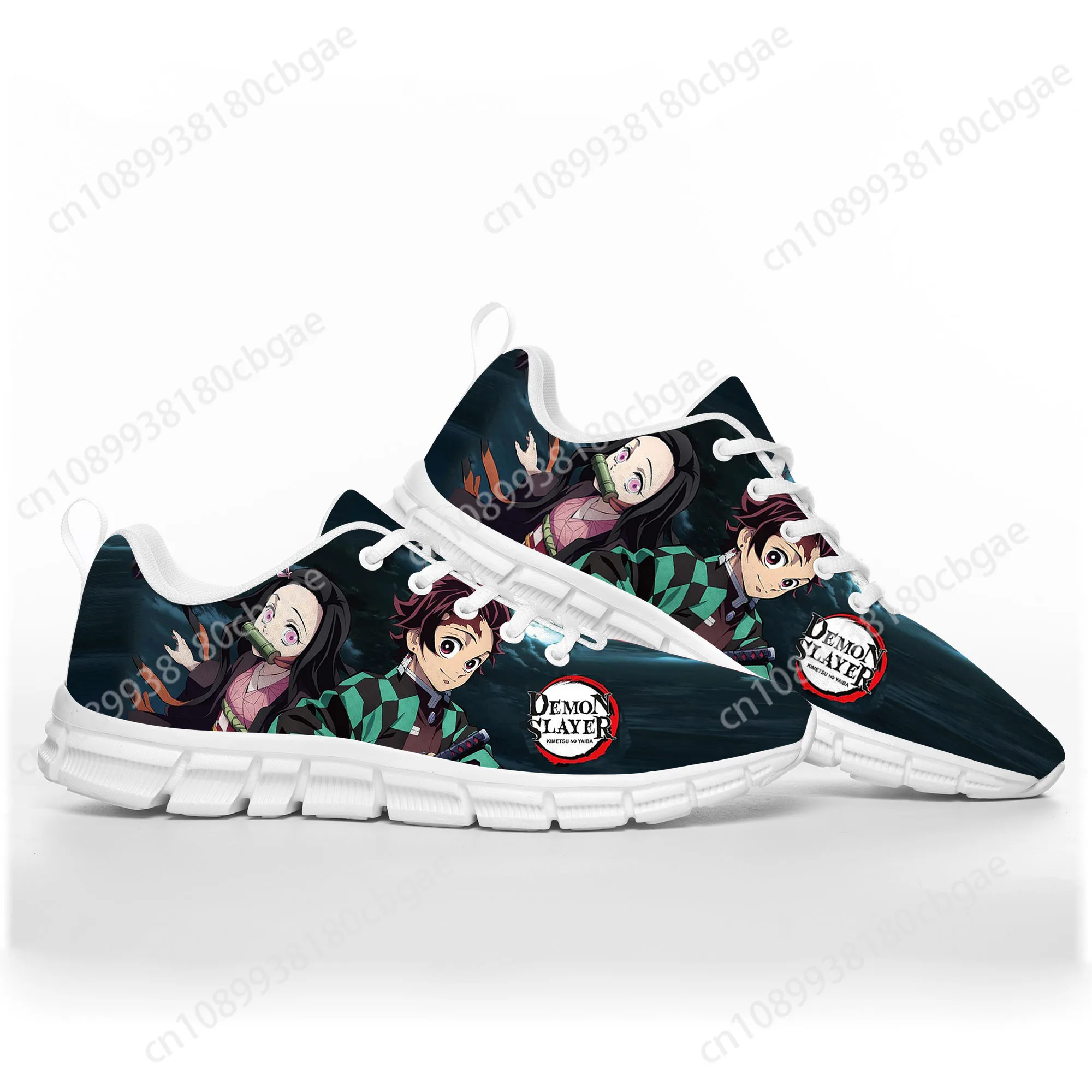 Anime Demon Slayer Kimetsu No Yaiba Scarpe sportive Tanjirou Nezuko Uomo Donna Adolescente Sneakers Sneaker di alta qualità Scarpe personalizzate