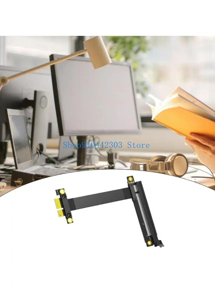 

L4MD PCIE3.0 PCIExpress 1X To 16X Extension Cable Small PCIExpress Tester Extender Cable 25CM 9.84in