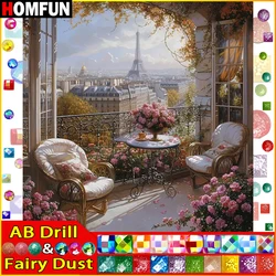HOMFUN Fairy Dust AB Diamond Embroidery DIY Diamond Painting Kit