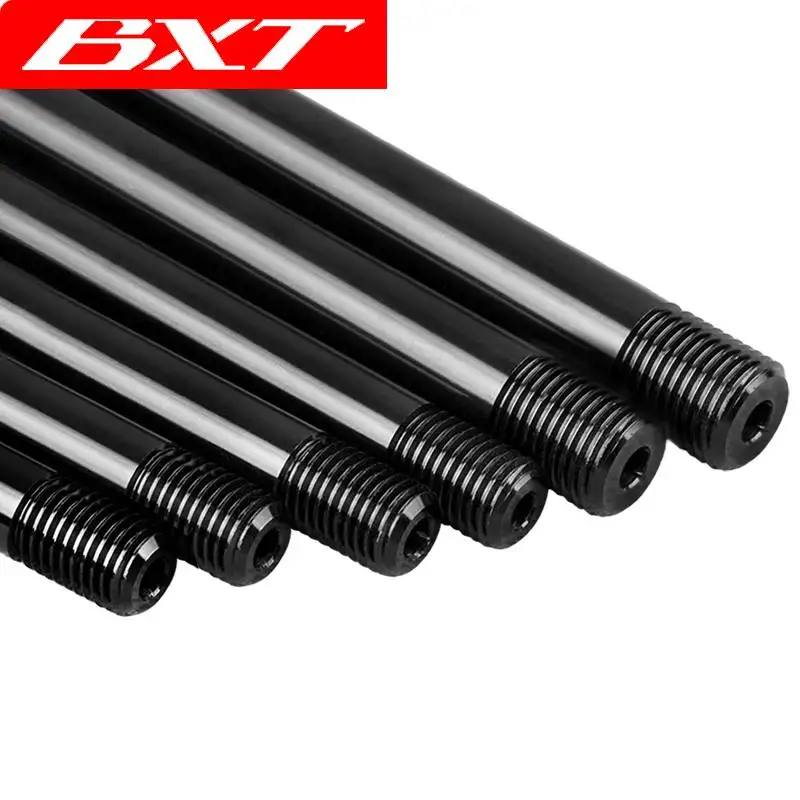 BXT Road Bike Fork Alloy Thru Axle Skewers Φ12/15mm Mountain Bicycle Quick Release Skewer Wheel Hub Thru Axle