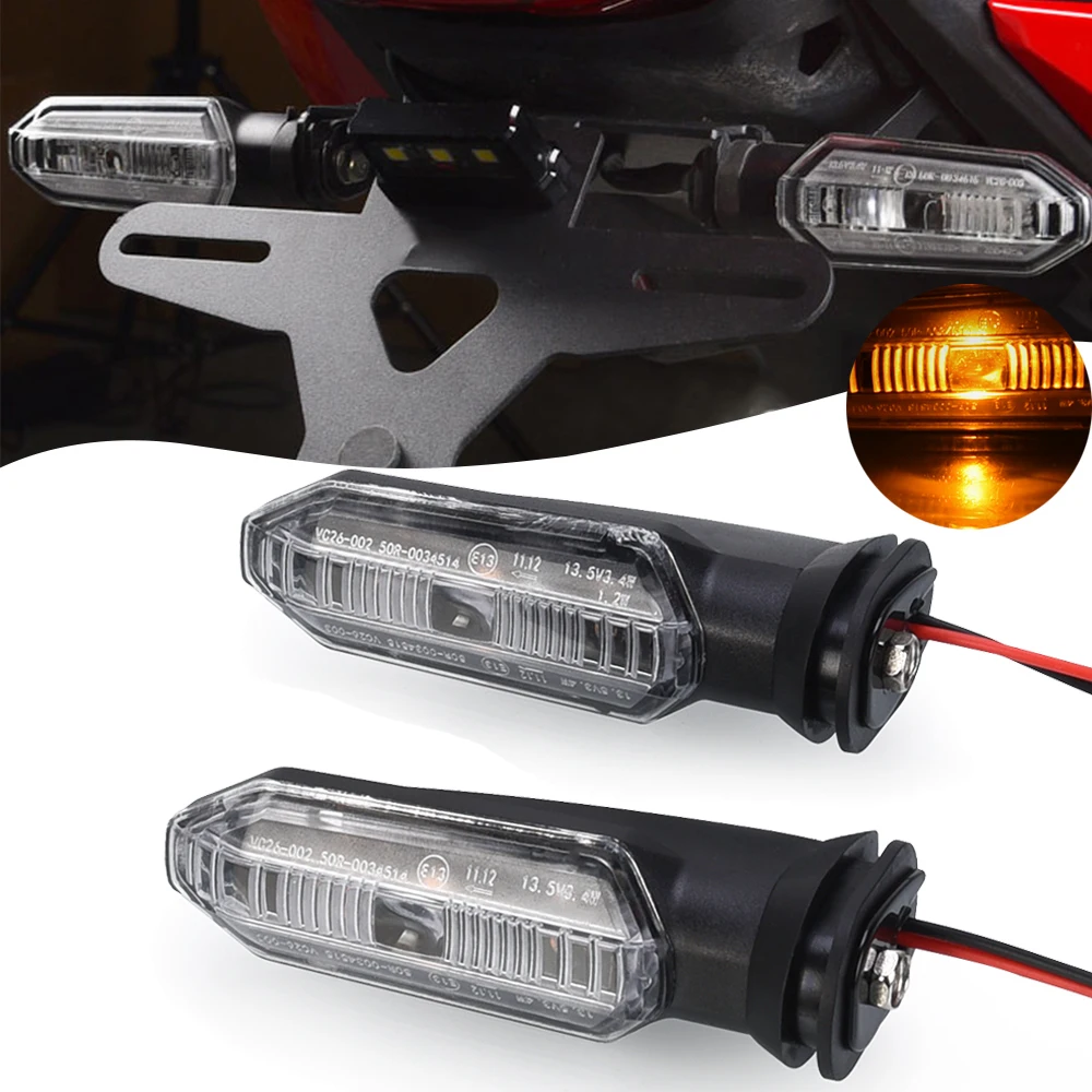 

Мотоциклетный светодиодный передний и задний указатель поворота для Honda CB750 Hornet XL750 Transalp ADV 160 350 XRE300 FORZA 750 RS150 CB125R
