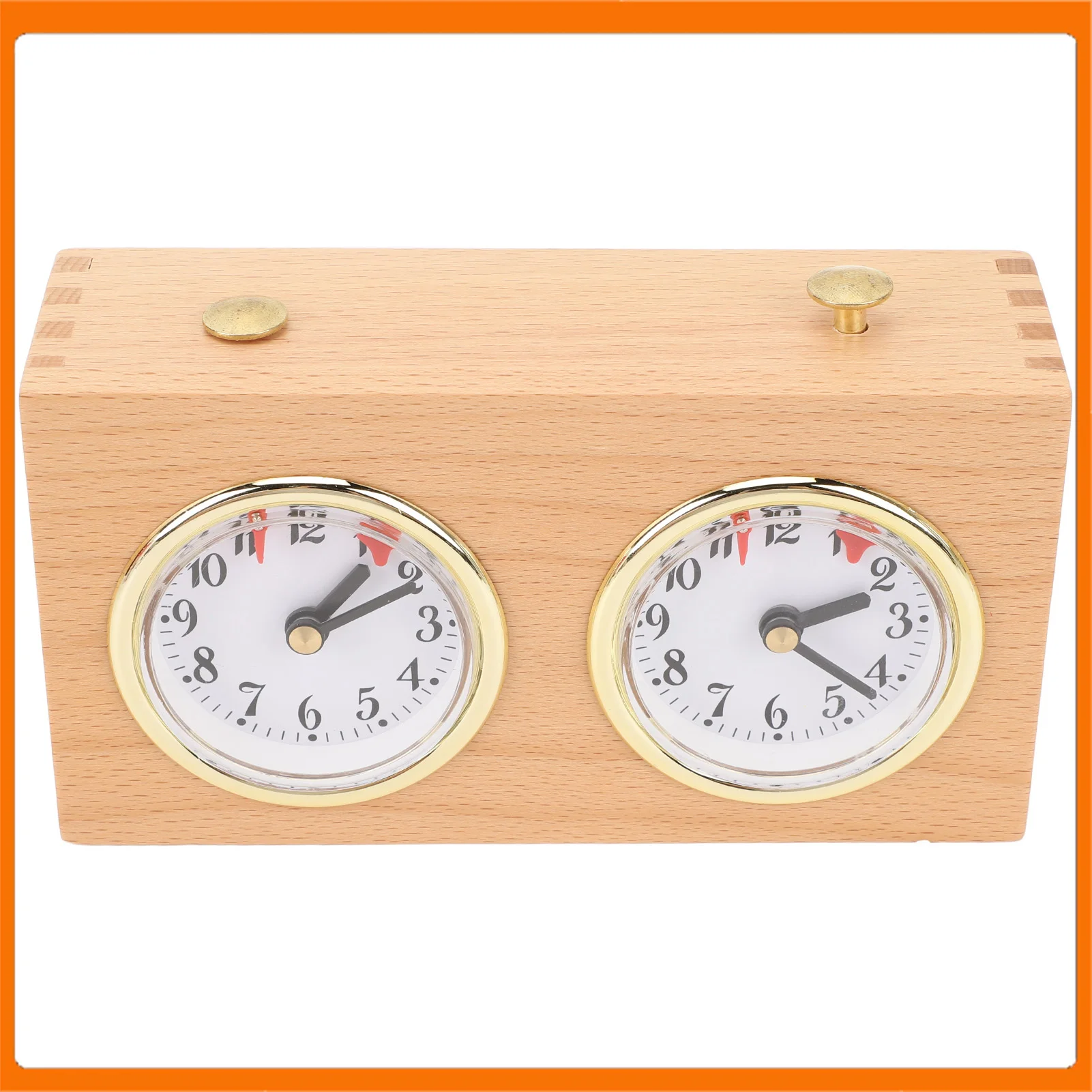 

Wooden Vintage Chess Timer Wind Up Multifunctional Portable Professional Stress Reduction Ornament Chess Clock for Competition
