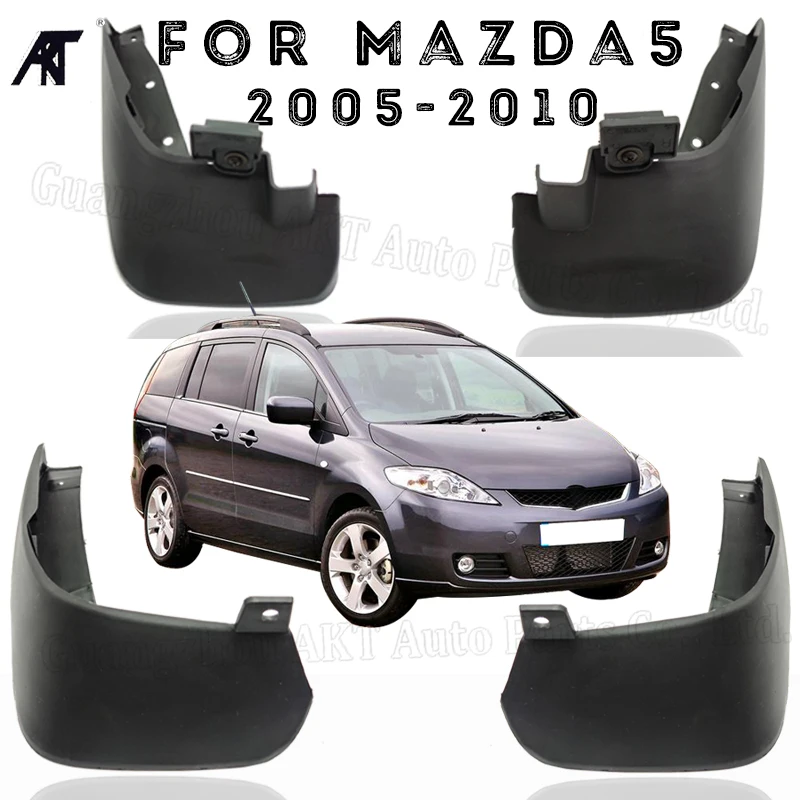 Tamanho Original do carro Mud Flaps, pára-lamas Fender para Mazda 5 2007-2011 CW CR, 4pcs por conjunto