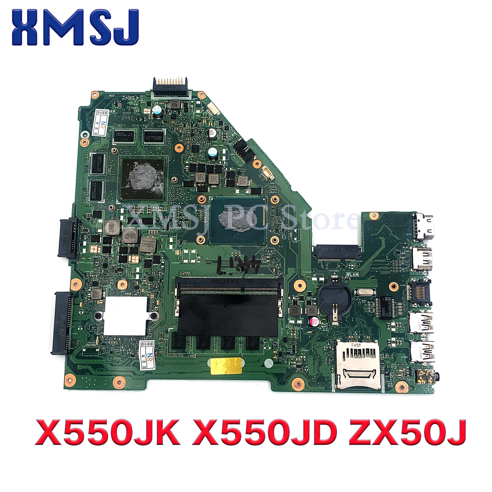 

For ASUS X550JD X550JK FX50J A550J X550J Laptop Motherboard I5-4200H I7-4710H I7-4720H GTX850M GTX950M EDP LVDS