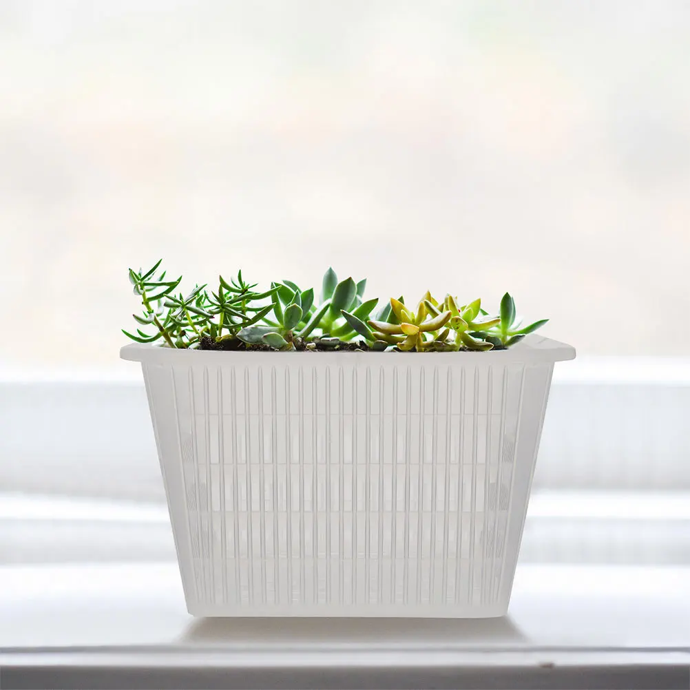 

4 Pcs Root Control Planting Basket Hydroponic Grow Baskets Garden Pots Container Net Cups Growing Planter Transparent Bucket