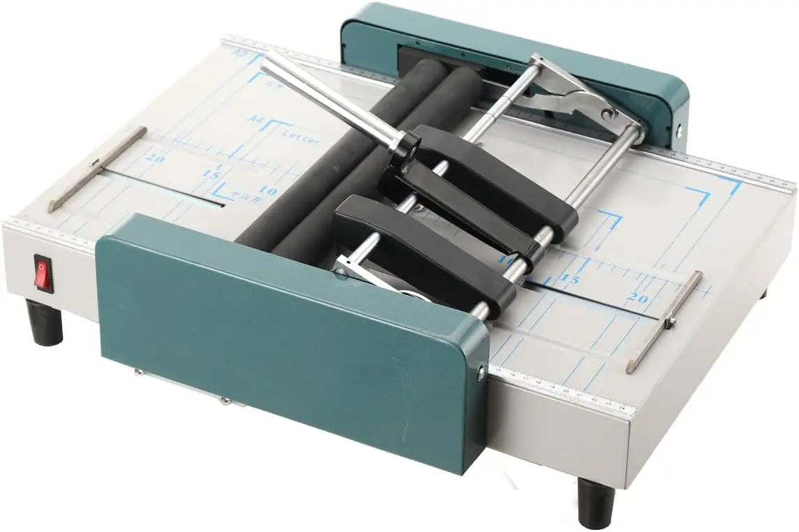 Paper Stapling Folding Binding Machine A3 110V 165×117inch Automatic Book Maker Schools Print Stores Offices Factory 60W