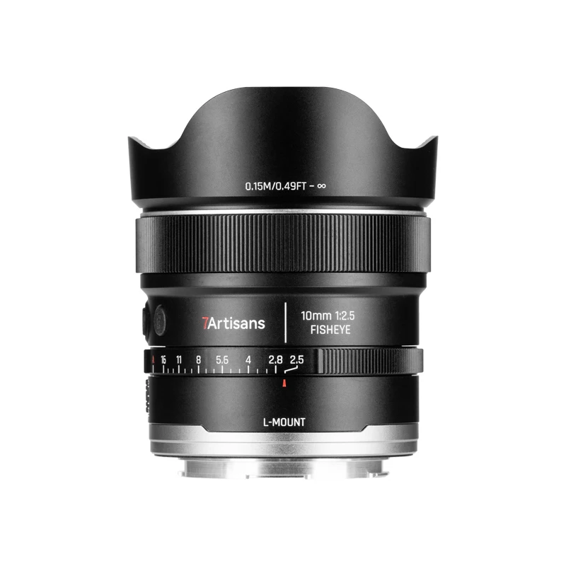 7Artisans Af 10Mm F2.5 Max Full Frame Fisheye Ultra Wide Angle Autofocus Lens for Sony Fe Nikon Z Panasonic Sigma Leica L Camera