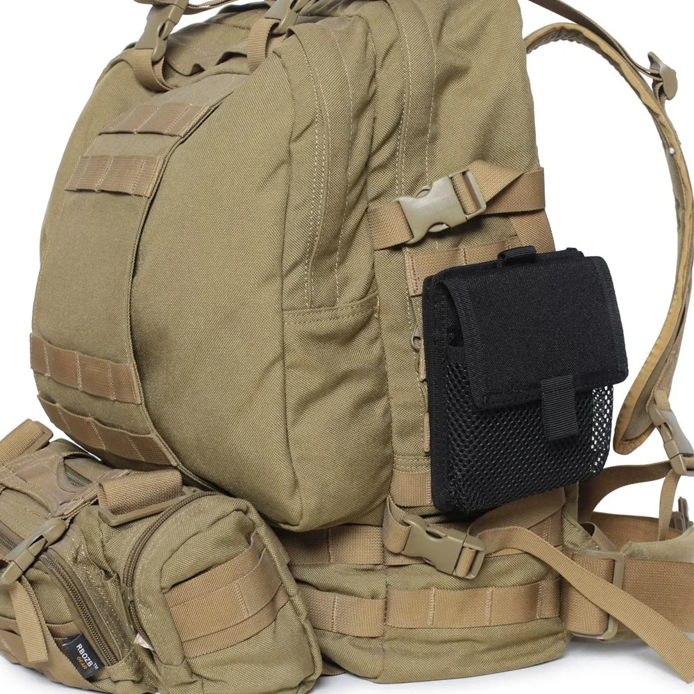 Molle Pouch Belt Waist Pack Small Phone Pocket EDC Tool Bags with Hook Loop for Camping Running Hunting Accessories