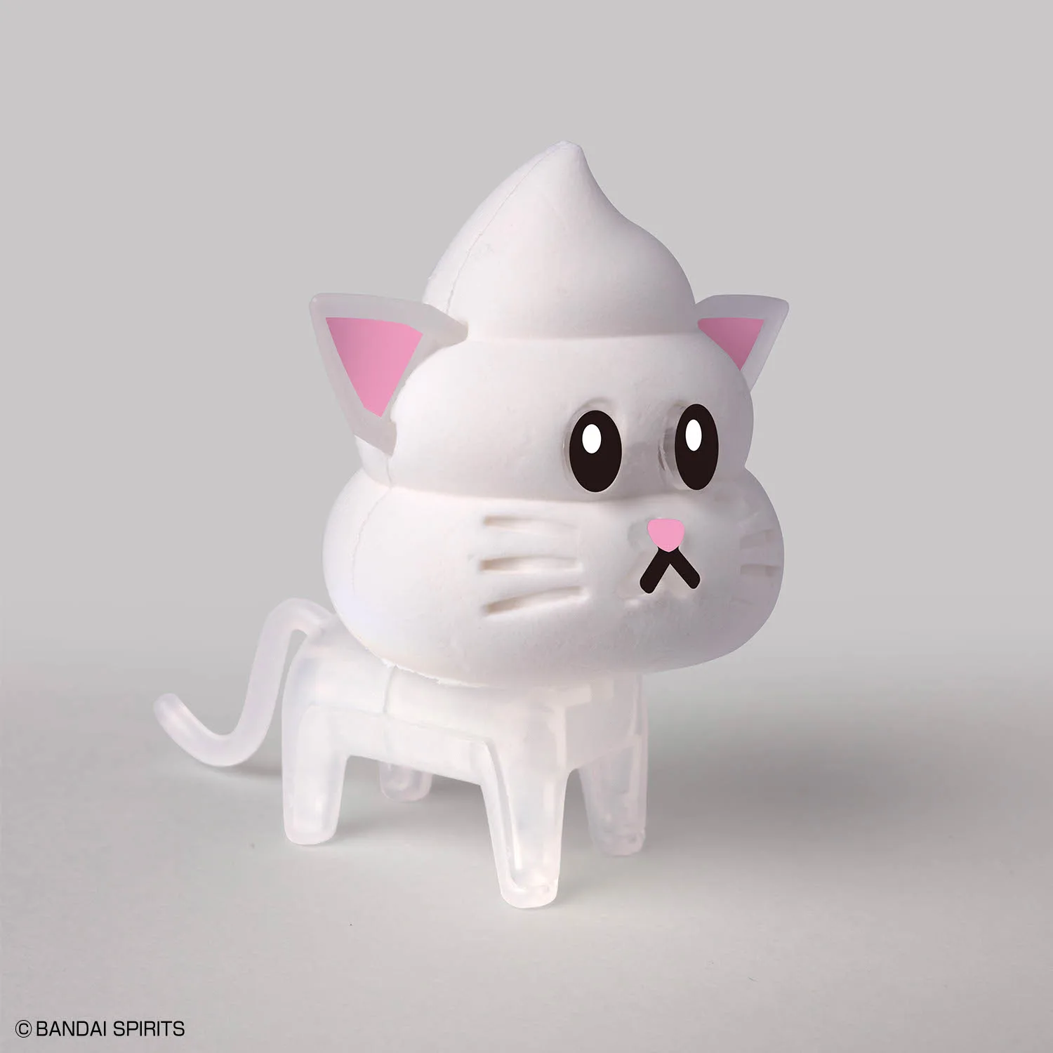 Véritable ensemble de modèles en argile Bandai série premier ensemble de merde d'animaux 1 chat et ours assemblé modèle collection figurine modèle jouet